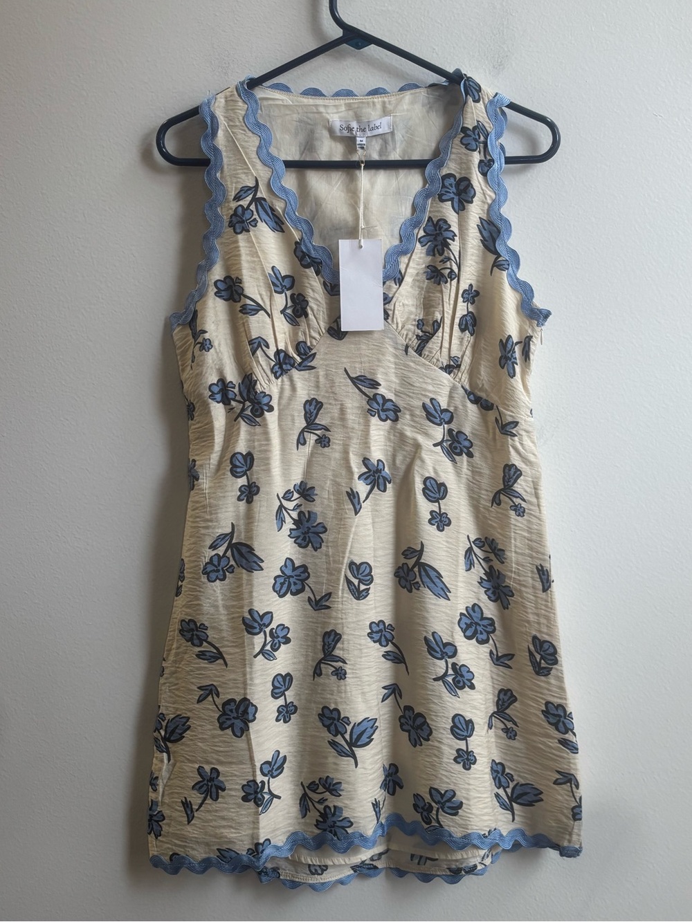 Sofie The Label |‎ Cream-Colored Floral Mini Dress